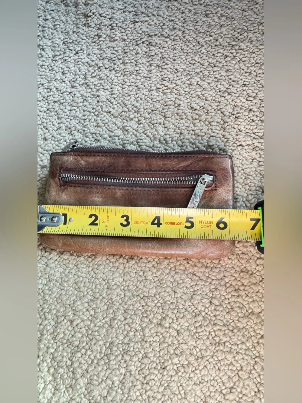 Junior Drake Tan Distressed Leather Shoulder Bag
